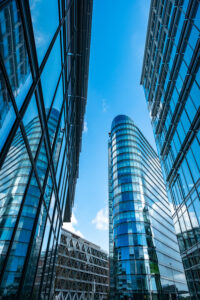 Blaues Hochhaus 1